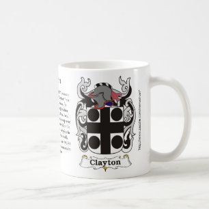 Clayton Family Coat of Arms mok