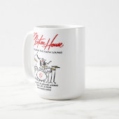 Clayton House Restaurant en Show Lounge, Wheeling Koffiemok (Voorkant links)