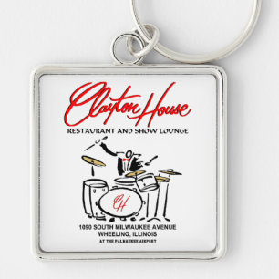 Clayton House Restaurant en Show Lounge, Wheeling Sleutelhanger