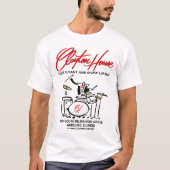 Clayton House Restaurant en Show Lounge, Wheeling T-shirt (Voorkant)