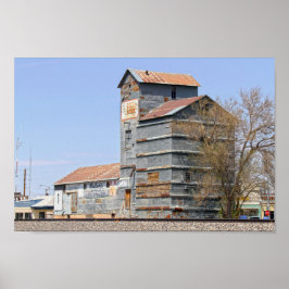 Clayton, New Mexico, Grain Mill en Elevator Poster