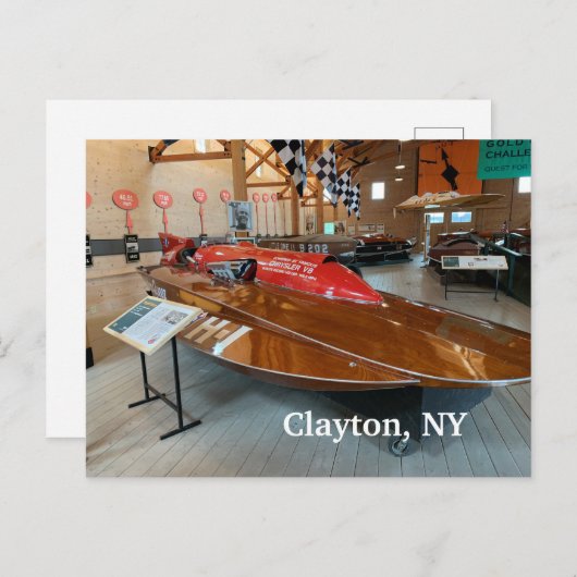 Clayton NY Briefkaart (Voorkant / Achterkant)