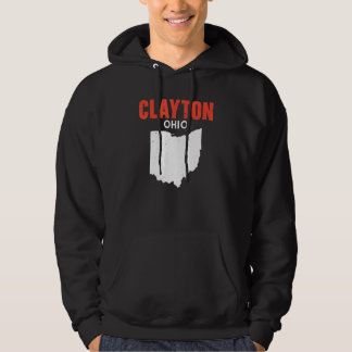 Clayton Ohio USA State America Travel Ohioan Hoodie