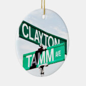 Clayton Tamm, Dogtown, St. Louis, kerstversiering Keramisch Ornament (Rechts)