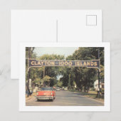 Clayton Thousand Islands NY, 1959 stijl Briefkaart (Voorkant / Achterkant)