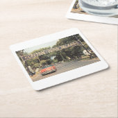 Clayton Thousand Islands NY, 1959 stijl Kartonnen Onderzetters (Schuin)