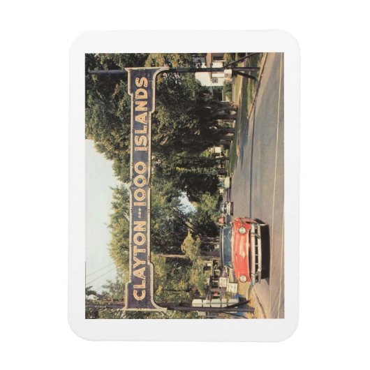 Clayton Thousand Islands NY, 1959  stijl Magneet (Verticaal)