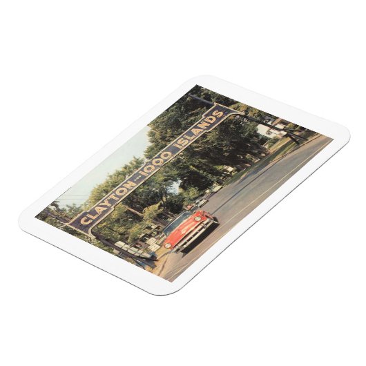 Clayton Thousand Islands NY, 1959  stijl Magneet (Linkerzijde)