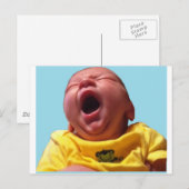 clayton yawning briefkaart (Voorkant / Achterkant)