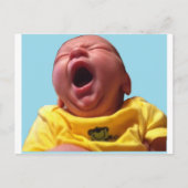 clayton yawning briefkaart (Voorkant)