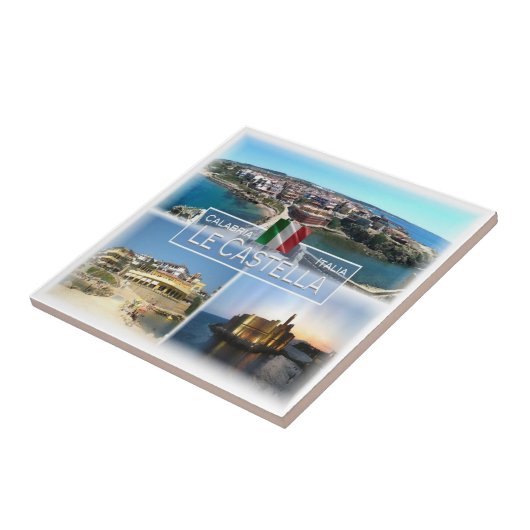 CLB009 LE CASTELLA, Calabrië, Italië, Tegeltje (Zijkant)