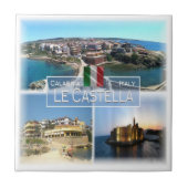 CLB010 LE CASTELLA, Calabrië, Italië, Tegeltje (Voorkant)