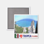 CLB021 TROPEA I Love - Calabria - Italy - Fridge Magneet (Voorkant / Achterkant)