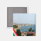 CLB026 CROTONE - Calabrië - Italië - Fridge Magneet (Voorkant / Achterkant)