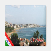 CLB026 CROTONE - Calabrië - Italië - Fridge Magneet (Voorkant)