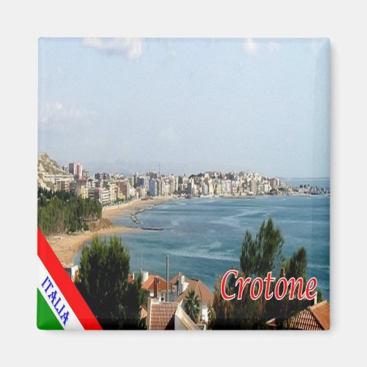CLB026 CROTONE - Calabrië - Italië - Fridge Magneet (Voorkant)