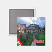 CLB027 COSENZA, Calabrië, Italië, Koelkast Magneet (Voorkant / Achterkant)