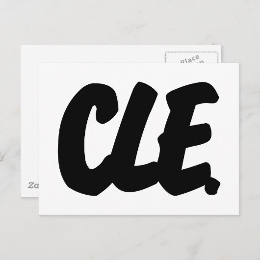 CLE-letters Briefkaart (Voorkant / Achterkant)