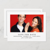 CLEAN 1 foto Sla het datum Briefkaart op (Voorkant / Achterkant)