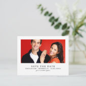 CLEAN 1 foto Sla het datum Briefkaart op (Staand voorkant)