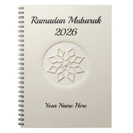 Clean Aesthetic Neutral Ramadan Notitieboek