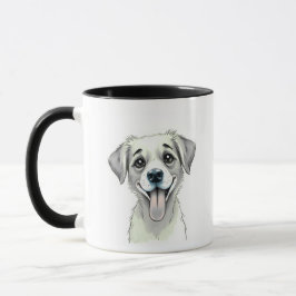 Clean Aesthetic Pet Name & Photo Mug Mok