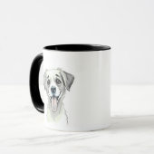 Clean Aesthetic Pet Name & Photo Mug Mok (Voorkant links)