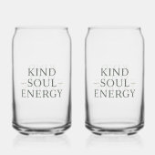 Clean and Simple "Kind Soul Energy" Blikvorm Glas (Achterkant)