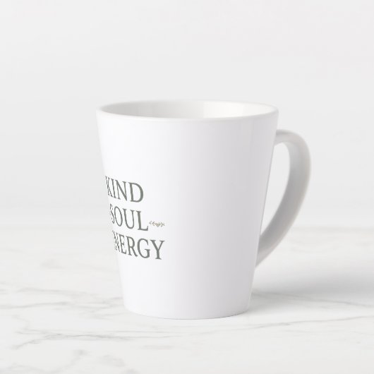 Clean and Simple "Kind Soul Energy" Latte Mok (Rechterhoek)