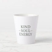 Clean and Simple "Kind Soul Energy" Latte Mok (Voorkant)