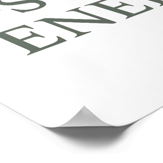 Clean and Simple "Kind Soul Energy" Poster (Hoek)