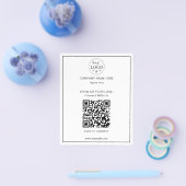 Clean and Simple QR Code Business Flyer for Client (Enkel)
