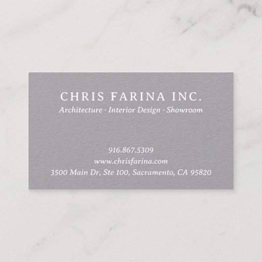 Clean Architect's Business Card Visitekaartje (Achterkant)