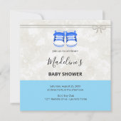 Clean Baby Shower Invitation – Customizable  Save The Date (Voorkant)