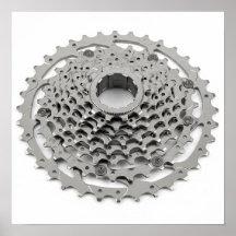 Clean Bicycle Gear Cassette