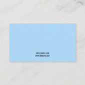 Clean Blue & Black Tooth Outline Kinder tandarts Afsprakenkaartje (Achterkant)