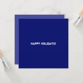 Clean Blue Corporate QR-code Kaart (Voorkant / Achterkant in situ)