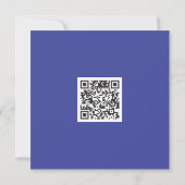 Clean Blue Corporate QR-code Kaart (Achterkant)