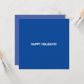 Clean Blue Corporate QR-code Kaart (Voorkant / Achterkant in situ)