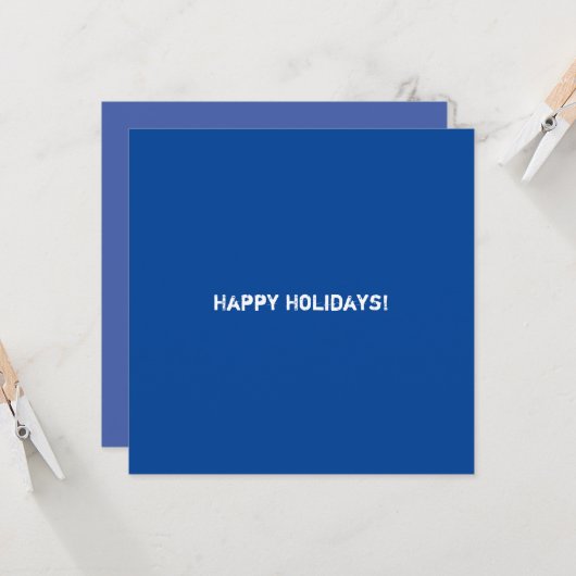 Clean Blue Corporate QR-code Kaart (Voorkant / Achterkant in situ)