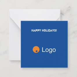 Clean Blue Corporate QR-code Notitiekaartje