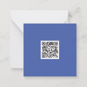Clean Blue Corporate QR-code Notitiekaartje