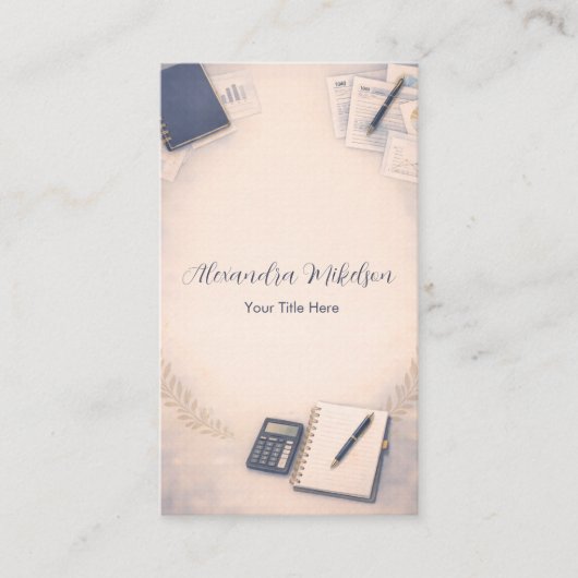 Clean Bookkeeping Office Branding Visitekaartje (Voorkant)