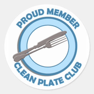 Clean Bord Club Trots Lid Ronde Sticker