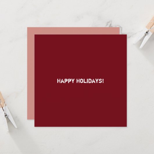 Clean Bordeaux Corporate QR Code Kaart (Voorkant / Achterkant in situ)