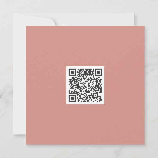 Clean Bordeaux Corporate QR Code Kaart (Achterkant)