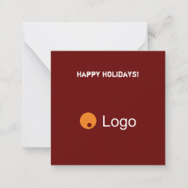 Clean Bordeaux Corporate QR Code Notitiekaartje