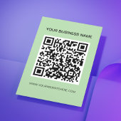 Clean Branding QR Code Marketing Licht Groen Flyer