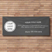 Clean Business Logo Promotie Adverteren Evenement Spandoek