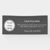 Clean Business Logo Promotie Adverteren Evenement Spandoek (Horizontaal)